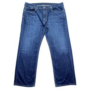 Levi's 559 Relaxed Straight Leg Dark Wash Denim Jeans Sz‎ 40 Fits 41" Grunge Y2K